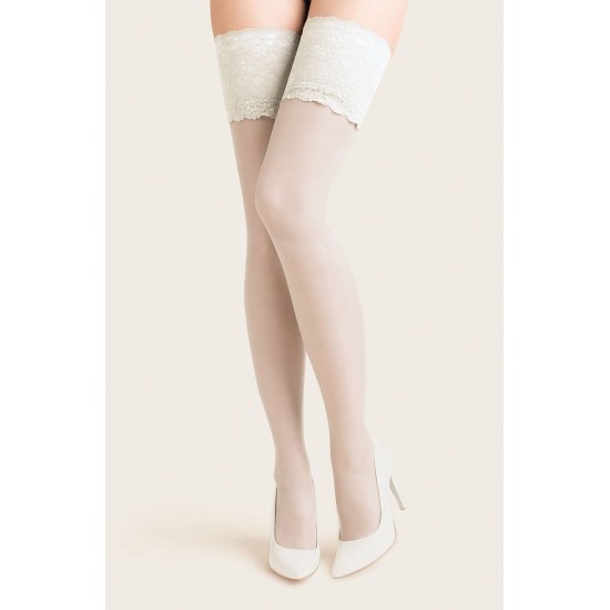 Gabriella Calze Exclusive 201 Hold Ups White