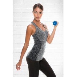 Control Body 212185 Sporty Tank Top With Bra Melange/Grey Control Body 212185 Sporty Tank Top With Bra Melange/Grey