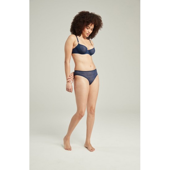 The Sheer Deco Lift Balcony Bra Navy Up to GG Cup The Sheer Deco Lift Balcony Bra Navy Up to GG Cup