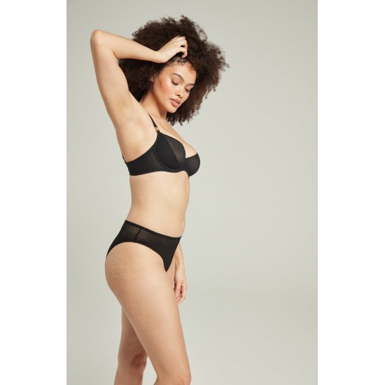 The Sheer Deco Lift Balcony Bra Black Up to GG Cup The Sheer Deco Lift Balcony Bra Black Up to GG Cup