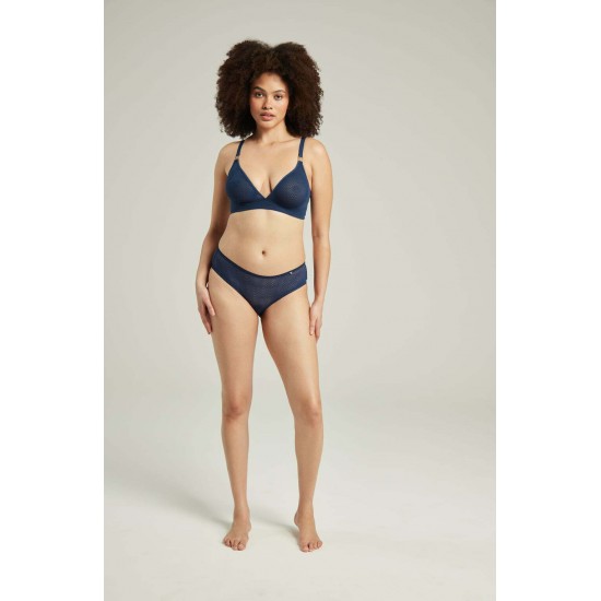 The Sheer Deco Hipster Brief Navy The Sheer Deco Hipster Brief Navy