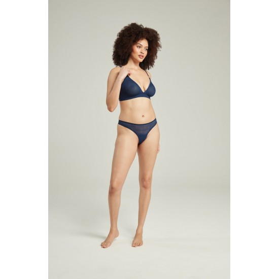 The Sheer Deco Barely There Thong Black The Sheer Deco Barely There Thong Black