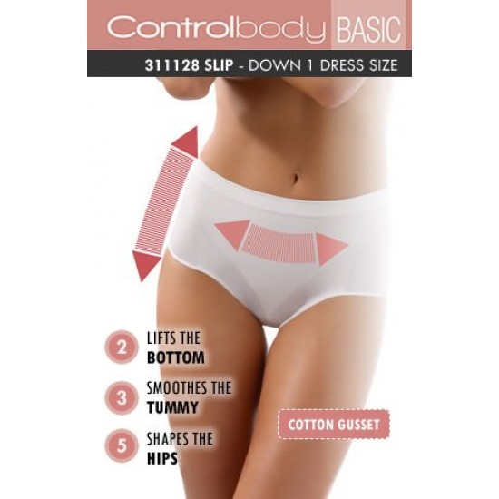 Control Body 311128 Shaping Brief Bianco