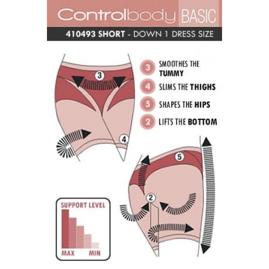Control Body 410493 Shaping Short Bianco Control Body 410493 Shaping Short Bianco