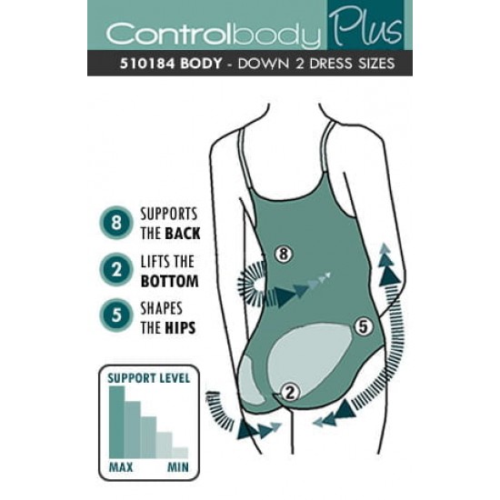 Control Body 510184 Open Bust Shaping Body Skin