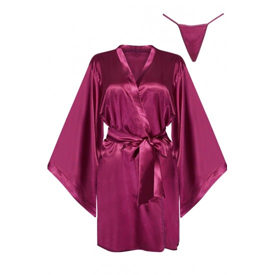 Beauty Night BN6663 Samira Peignoir Burgundy Beauty Night BN6663 Samira Peignoir Burgundy