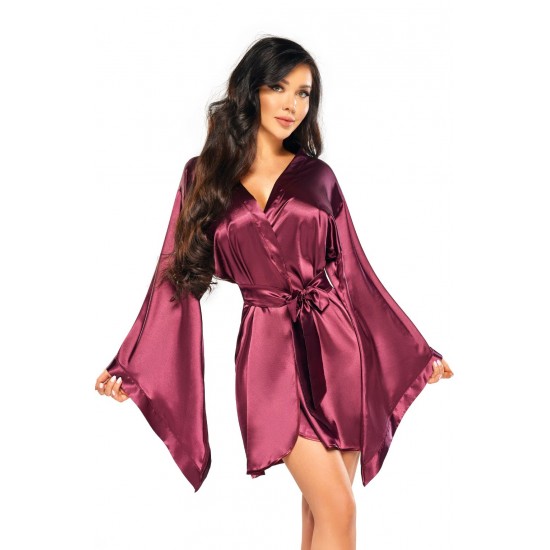Beauty Night BN6663 Samira Peignoir Burgundy Beauty Night BN6663 Samira Peignoir Burgundy