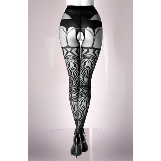 Black Secret BS122 Crotchless Tights Black Secret BS122 Crotchless Tights