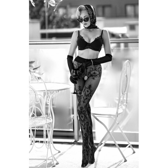 Black Secret BS105 Crotchless Tights