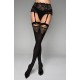 Black Secret BS148 Stockings Black/Bordeaux