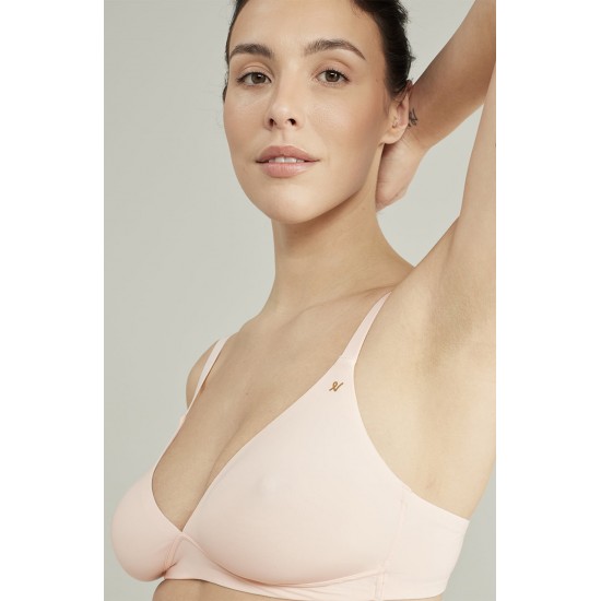 The Second Skin Stretch Easy Does It Bralette Blush Pink The Second Skin Stretch Easy Does It Bralette Blush Pink