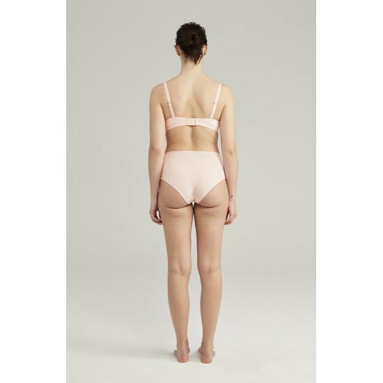 The Second Skin Stretch High Waist Brief Blush Pink The Second Skin Stretch High Waist Brief Blush Pink