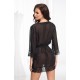 Irall Erotic Cassidy Dressing Gown Black Irall Erotic Cassidy Dressing Gown Black
