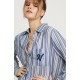 The Midi Shirt French Navy Stripe