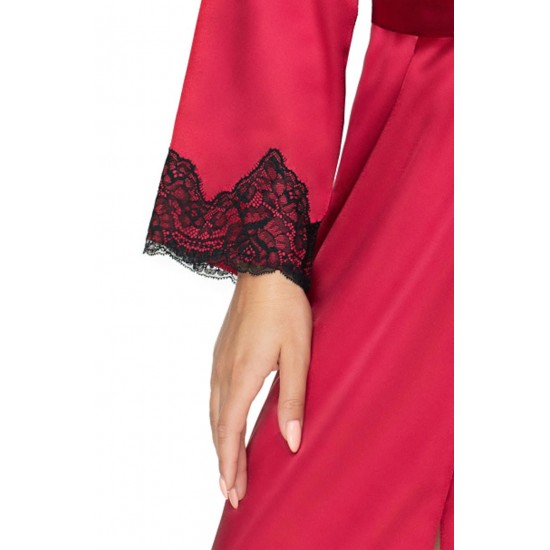 Irall Juniper Burgundy Dressing Gown