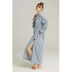 The Maxi Shirt French Navy Stripe The Maxi Shirt French Navy Stripe