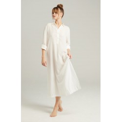 The Maxi Shirt Organic Cotton White The Maxi Shirt Organic Cotton White