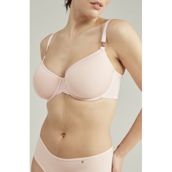 The Stretch Boss Full Cover Bra Blush Pink Up to G Cup