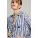 The Midi Shirt French Navy Stripe