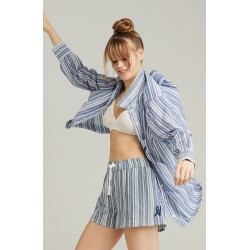 The Classic Boxer French Navy Stripe The Classic Boxer French Navy Stripe