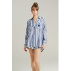 The Midi Shirt French Navy Stripe The Midi Shirt French Navy Stripe