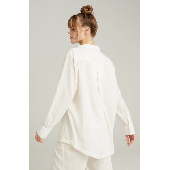 The Midi Shirt Organic Cotton White The Midi Shirt Organic Cotton White