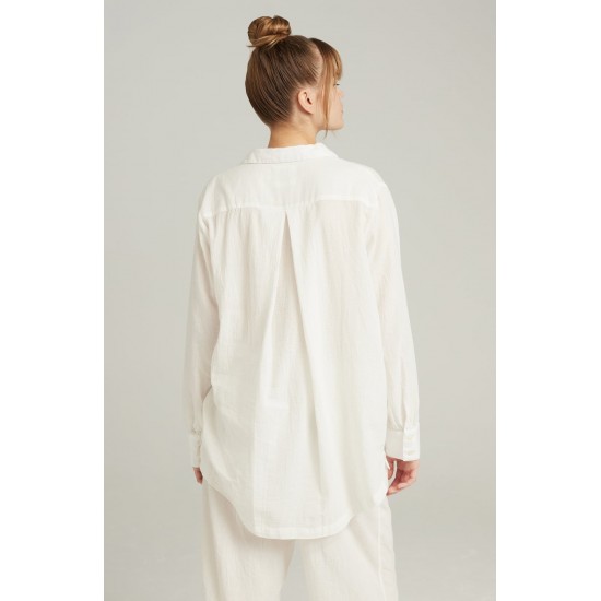 The Midi Shirt Organic Cotton White The Midi Shirt Organic Cotton White