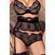 Roza Ambre Thong Black