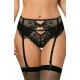 Roza Kena Black Suspender Belt