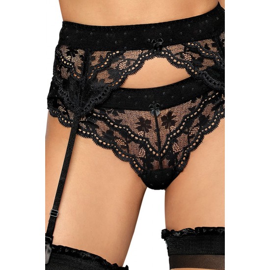Roza Lagerta Suspender Belt Black Roza Lagerta Suspender Belt Black