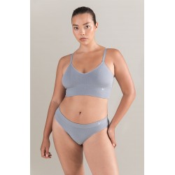 The TENCEL™ Seamless Bralette Storm Grey