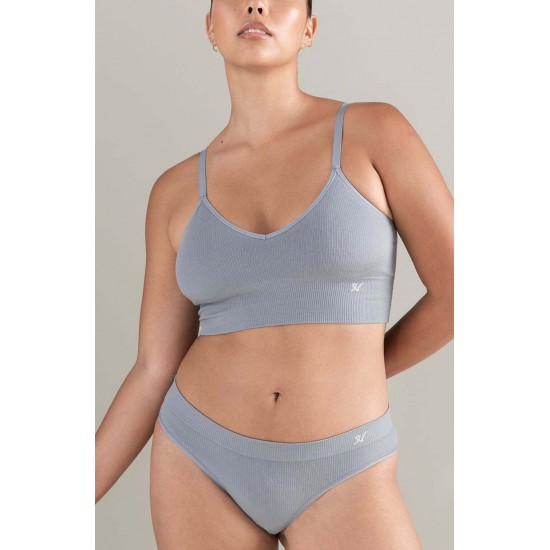 The TENCEL™ Seamless Bralette Storm Grey The TENCEL™ Seamless Bralette Storm Grey