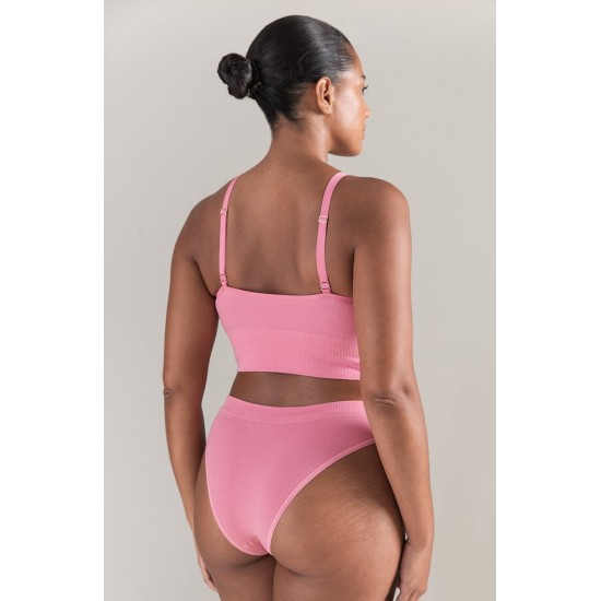 The TENCEL™ High Leg Brief Rose Pink The TENCEL™ High Leg Brief Rose Pink