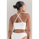 The TENCEL™ Seamless Bralette White Sand