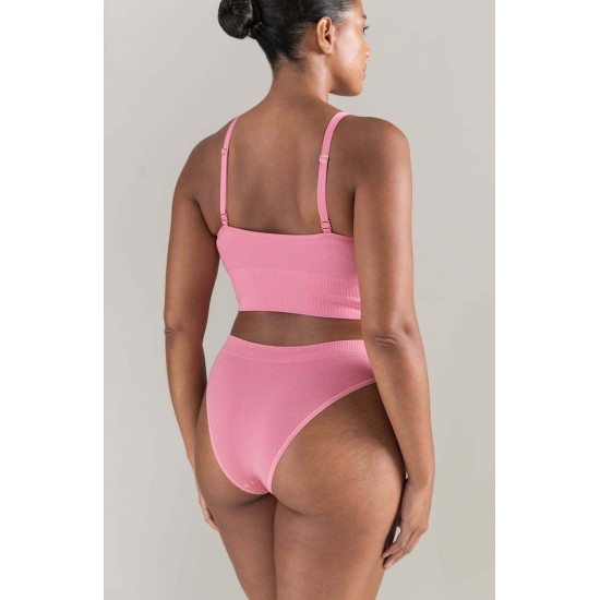 The TENCEL™ High Leg Brief Rose Pink The TENCEL™ High Leg Brief Rose Pink