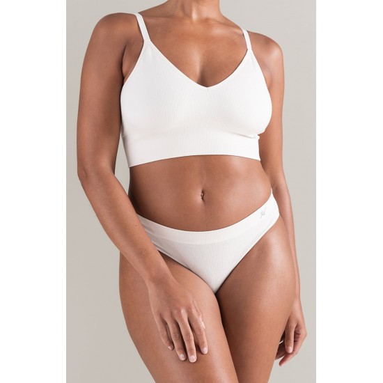The TENCEL™ High Leg Brief White Sand The TENCEL™ High Leg Brief White Sand
