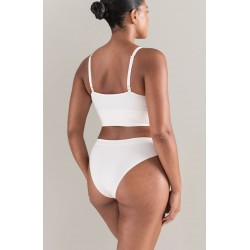 The TENCEL™ High Leg Brief White Sand The TENCEL™ High Leg Brief White Sand