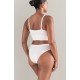 The TENCEL™ High Leg Brief White Sand The TENCEL™ High Leg Brief White Sand
