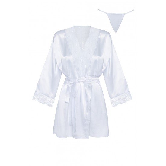 Beauty Night BN6672 Sherie Peignoir White Beauty Night BN6672 Sherie Peignoir White