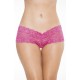 Shirley of Hollywood 59 Stretch Lace Boy Short Pink