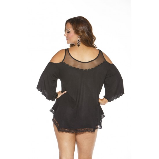 Shirley of Hollywood X3257 Sleepshirt Black Shirley of Hollywood X3257 Sleepshirt Black