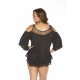Shirley of Hollywood X3257 Sleepshirt Black Shirley of Hollywood X3257 Sleepshirt Black