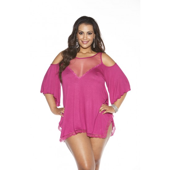 Shirley of Hollywood X3257 Sleepshirt Magenta