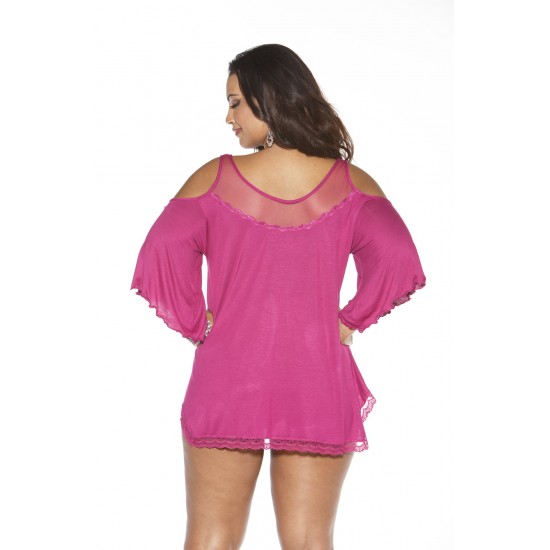 Shirley of Hollywood X3257 Sleepshirt Magenta