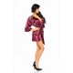 Beauty Night BN6673 Peignoir Burgundy Beauty Night BN6673 Peignoir Burgundy