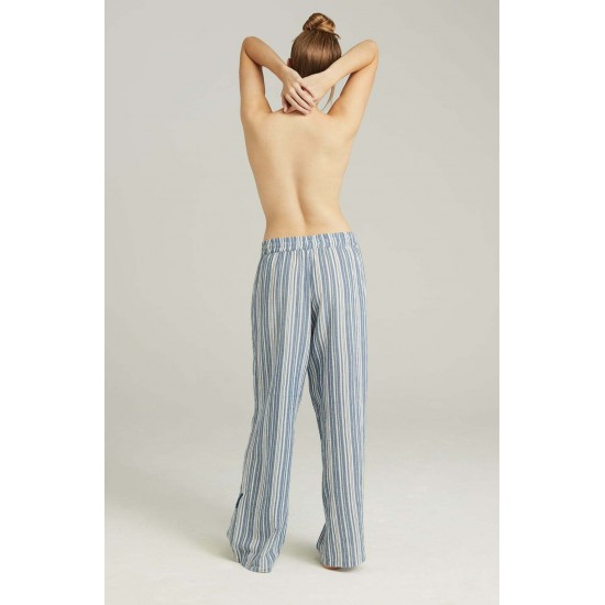 The Classic Trouser French Navy Stripe
