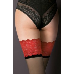 Gabriella Victoria Hold Ups Black/Red Gabriella Victoria Hold Ups Black/Red
