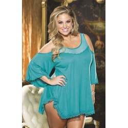 Shirley of Hollywood X3257 Sleepshirt Teal Shirley of Hollywood X3257 Sleepshirt Teal