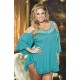 Shirley of Hollywood X3257 Sleepshirt Teal Shirley of Hollywood X3257 Sleepshirt Teal