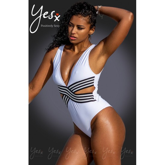 YesX YX962 One Piece Swimsuit White YesX YX962 One Piece Swimsuit White